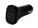Dubbele USB autolader dual USB 24W/4.8A 2 poorts zwart