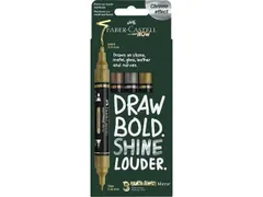 Chrome marker Faber-Castell Multimark Blister met 3 stuks. Kleur 550 c