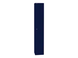 garderobekast,HxBxD 1802x305x305mm,1vak,cil.-slot,romp oxfordblauw