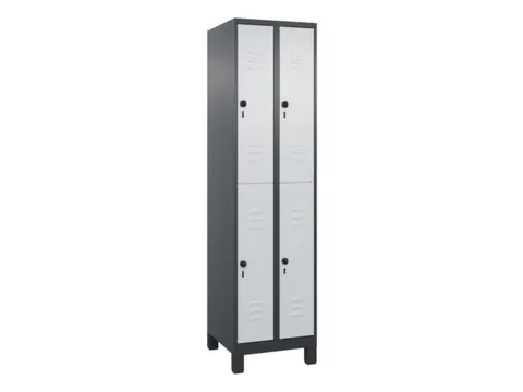dubbeldekse locker,HxBxD 1950x500x500mm,2x2vak.,vak B 250mm