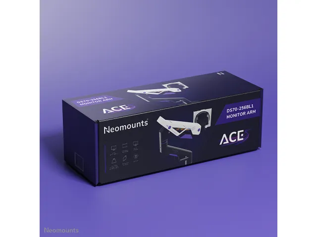 Support à fixer gaming 1 écran Neomounts ACE DS70-256BL1 24-57 inch