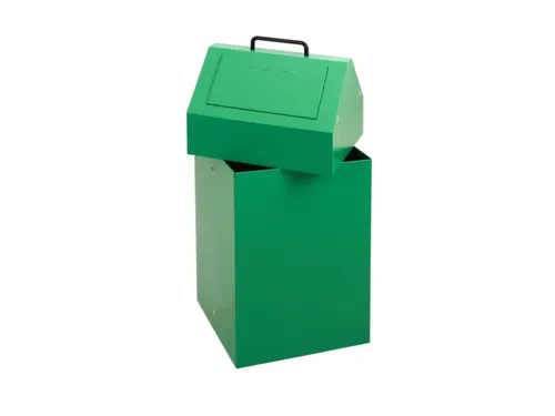 Afvalverzamelaar Vuurremmend 45 Liter 640X330X310Mm Groen