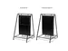 Impression Partie supérieure panneau de trottoir Swing Double face