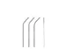 Rietjes set met borstel Les Artistes Paris set a 3 stuks