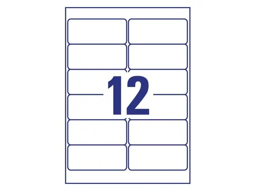 Etiket Avery Zweckform 99.1x42.3 mm transparant mat 300 stuks