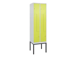 Z-garderobekast,HxBxD 2120x600x500mm,vak B 150/300mm,cil.-slot - 1