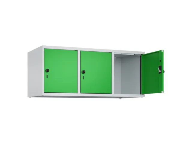 opzetkast,v. locker,3vak.,vak B 400mm,HxBxD 500x1200x500mm