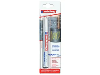 Viltstift edding 750 lakmarker wit 2-4mm blister - 1