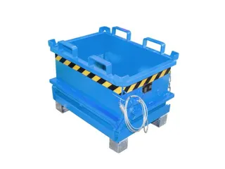 mini-bodemklepcontainer,HxLxB 625x600x800mm,0,13m³,inrijbeugel,staal - 1
