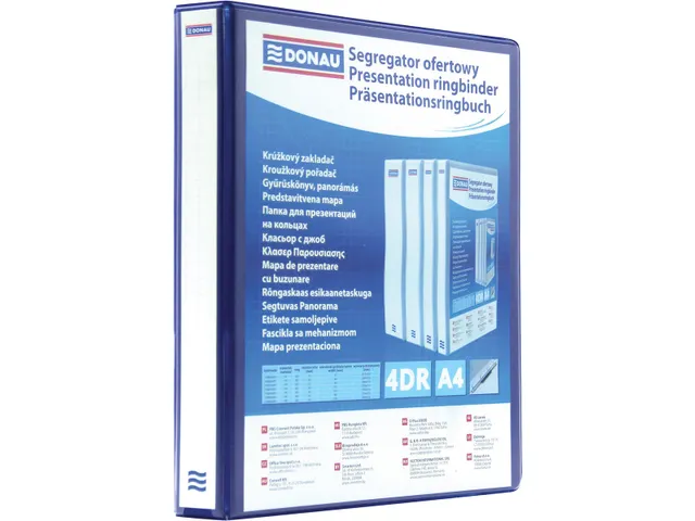 ringmap PP 4-rings D-mech 25mm blauw