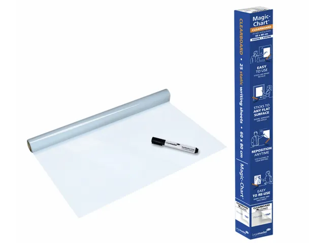 Legamaster Magic-Chart Clearboard Folie 60x80cm Transparant 25 vel
