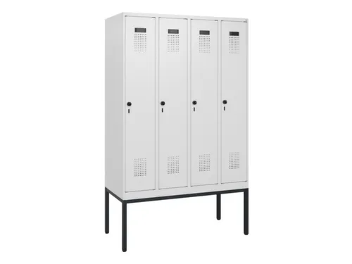 schoollocker,HxBxD 1950x1200x500mm,4vak,vak B 300mm,draaigrendel