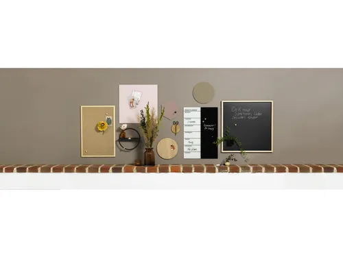 Prikbord Naga juten 40x60cm met houten omlijsting