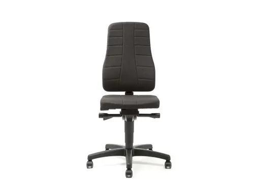 Werkstoel Ergoplus 40 Stof zwart 450-600mmx460x410-470mm wielen