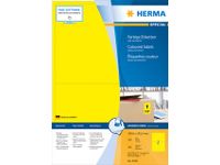 Herma 4565 Gekleurde Etiketten 199.6x143.5mm Geel permanent