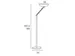 400090469 Unilux Vloerlamp Varialux Articulated LED 180cm 3000K zwart