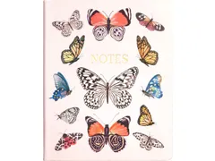 Notitieboek Èccolo Butterflies lijn ca.20x25cm 80gr. 256pag.