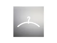 deurbord,Kledinghaak,RVS,zelfklevend,HxB 160x160mm