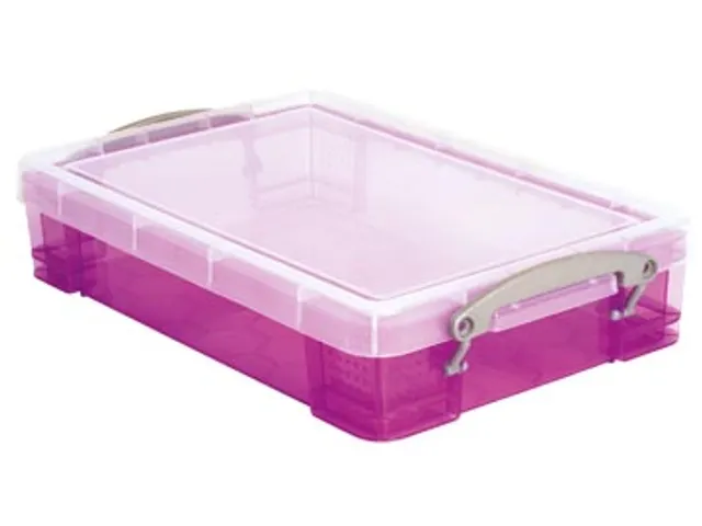 Opbergdoos 4 Liter Transparant Paars