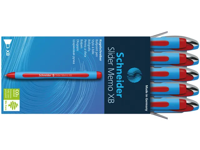 Balpen Schneider Slider Memo XB 1,4mm kogelbreedte rood