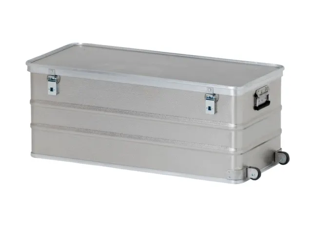 Aluminium Flightcase Hxlxb 403X1055X450Mm 150L Stapelbaar 2Bokwielen