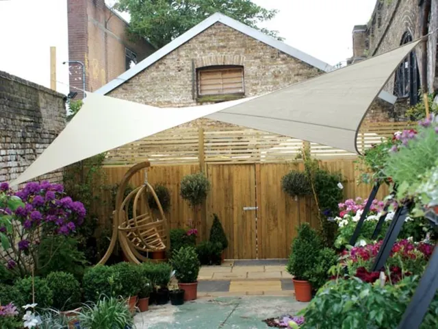 Zonnezeil Vierkant 3.6x3.6m Crème