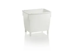 Hoekige Opslagbak Onderrijdbaar Hxbxd 830x945x725mm 400 Liter Wit