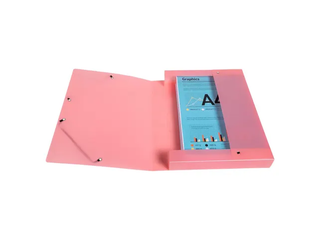 Boite de classement Exabox Dos 40mm Polypropylène 7/10e Chromaline pa