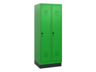 schoollocker,HxBxD 1630x600x500mm,2vak,vak B 300mm,draaigrendel,sokkel - 2