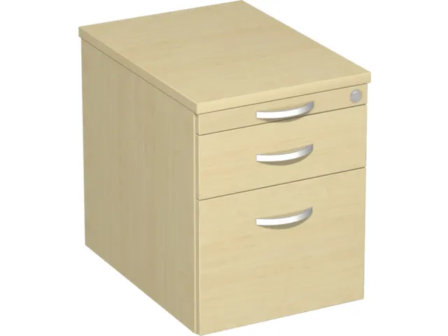 Ladenblok 570x430x600mm 1pennenlade 1lade 1hangmappenframe Esdoorn