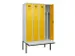 locker met bank,voor scheiding van kleding,HxBxD 2120x1200x815mm,4vak