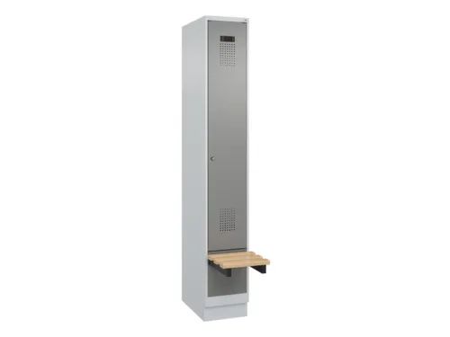 locker met bank,HxBxD 1950x300x815mm,1vak,vak B 300mm,cilinderslot