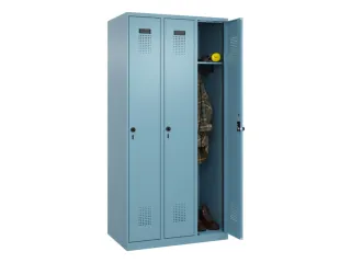 locker,HxBxD 1850x900x500mm,3vak,vak B 300mm,draaigrendel - 1