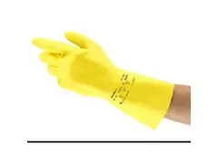 Ansell AlphaTec 87-190 latex handschoenen, geel, maat 10, 144 paar