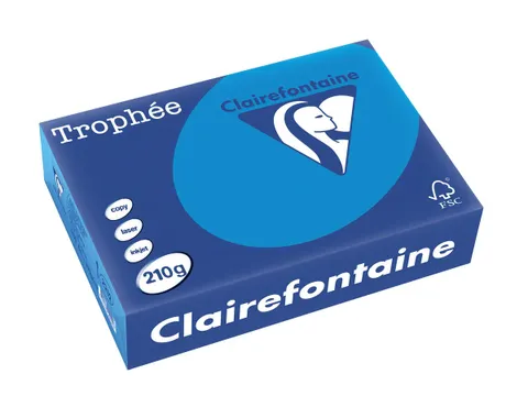 Trophée Intens gekleurd papier A4 210 gram 250vel Turquoise