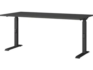 In hoogte verstelbaar bureau,HxBxD 680-910x1600x800mm,blad grafiet - 1