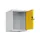 opzetkast,v. locker,1vak.,vak B 400mm,HxBxD 500x400x500mm,draaigrendel