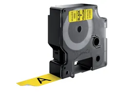 Labeltape Dymo 45808 D1 S720880 19mmx7m zwart op geel