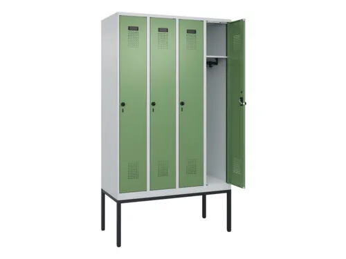 locker,HxBxD 2120x1200x500mm,4vak,vak B 300mm,draaigrendel
