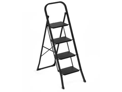 Escabeau BRASQ 4 marches aluminium SLM 400 noir