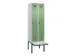 locker met bank,voor scheiding van kleding,HxBxD 2120x600x815mm,2vak