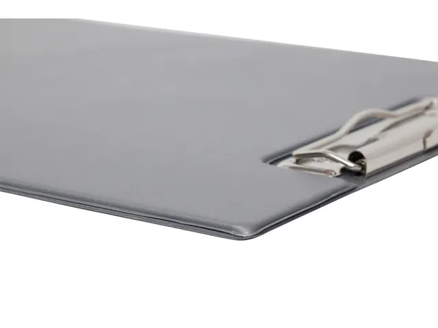 Klembordmap MAUL A4 staand met penlus PVC zilvergrijs