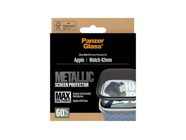 PanzerGlass Screen Protector Metallic Apple Watch Series 11 | 10 |
