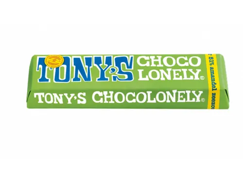 Chocolade Tony's Chocolonely reep 47gr amandel zeezout