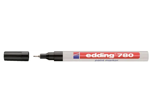 Viltstift edding 780 lakmarker rond zwart 0.8mm