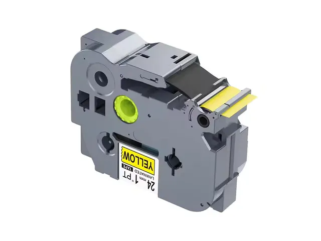 Labeltape P-touch TZE-651 24mmx8m Zwart op Geel gelamineerd