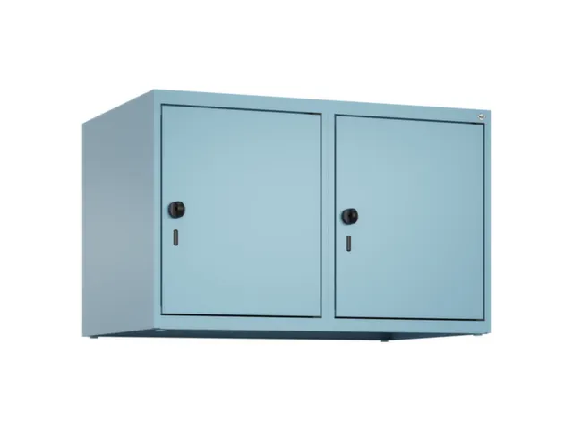 opzetkast,v. locker,2vak.,vak B 400mm,HxBxD 500x800x500mm,draaigrendel