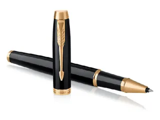 Rollerpen Parker IM Black Lacquer GT Finish Fijn Zwarte inkt - 5