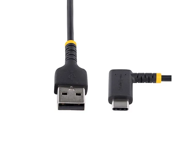 USB A naar C Oplaadkabel 1 Meter Haakse USB-C Kabel