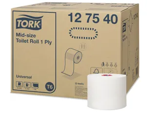 Tork Universal Compact Toiletrol 1-Laags 135 Meter T6 Recycled Wit - 1